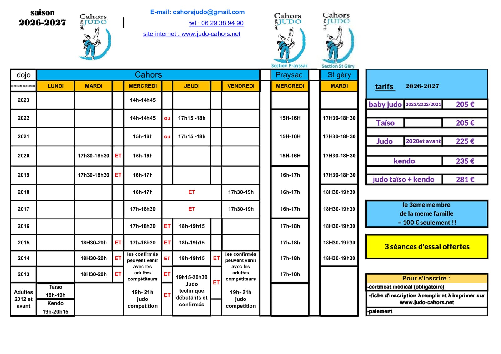Exterior or interior of Cahors Judo