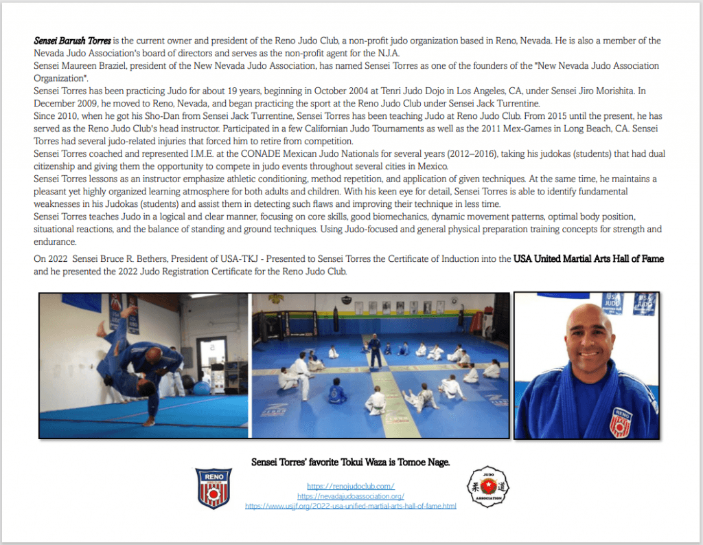 Exterior or interior of Reno Judo Club